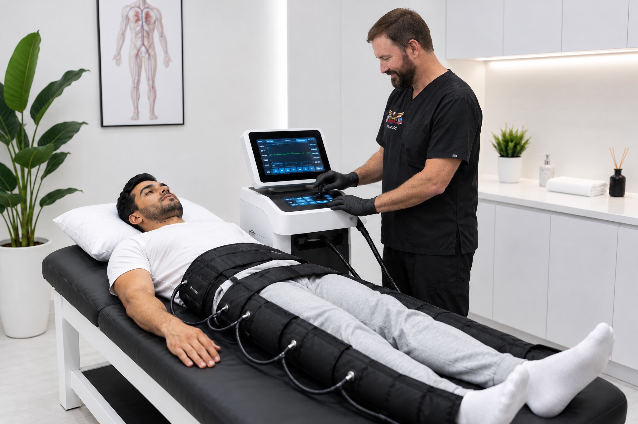 Patient Receiving Alternative Medicine Therapy in Modern Holistic Healthcare Facility